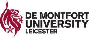 The red lion logo of De Montfort University in Leicester