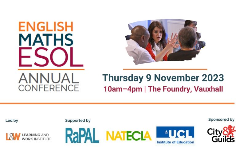 English, Maths and ESOL Conference 2023