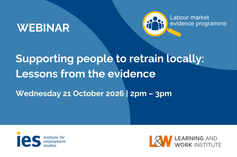 Supporting people to retrain locally: Lessons from the evidence